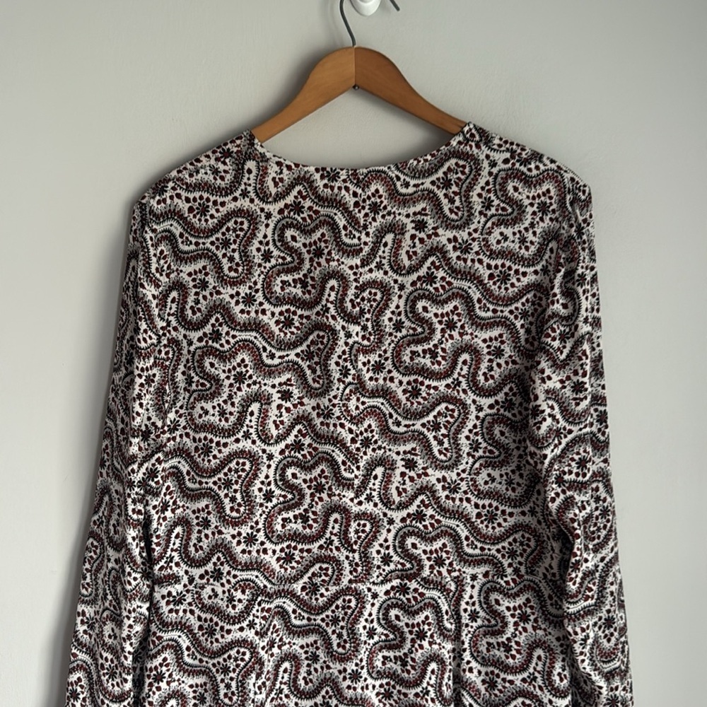 A.L.C. Multicolor Randi Floral Silk Calico Prairie Paisley Mini Dress 10 - Picture 6 of 11